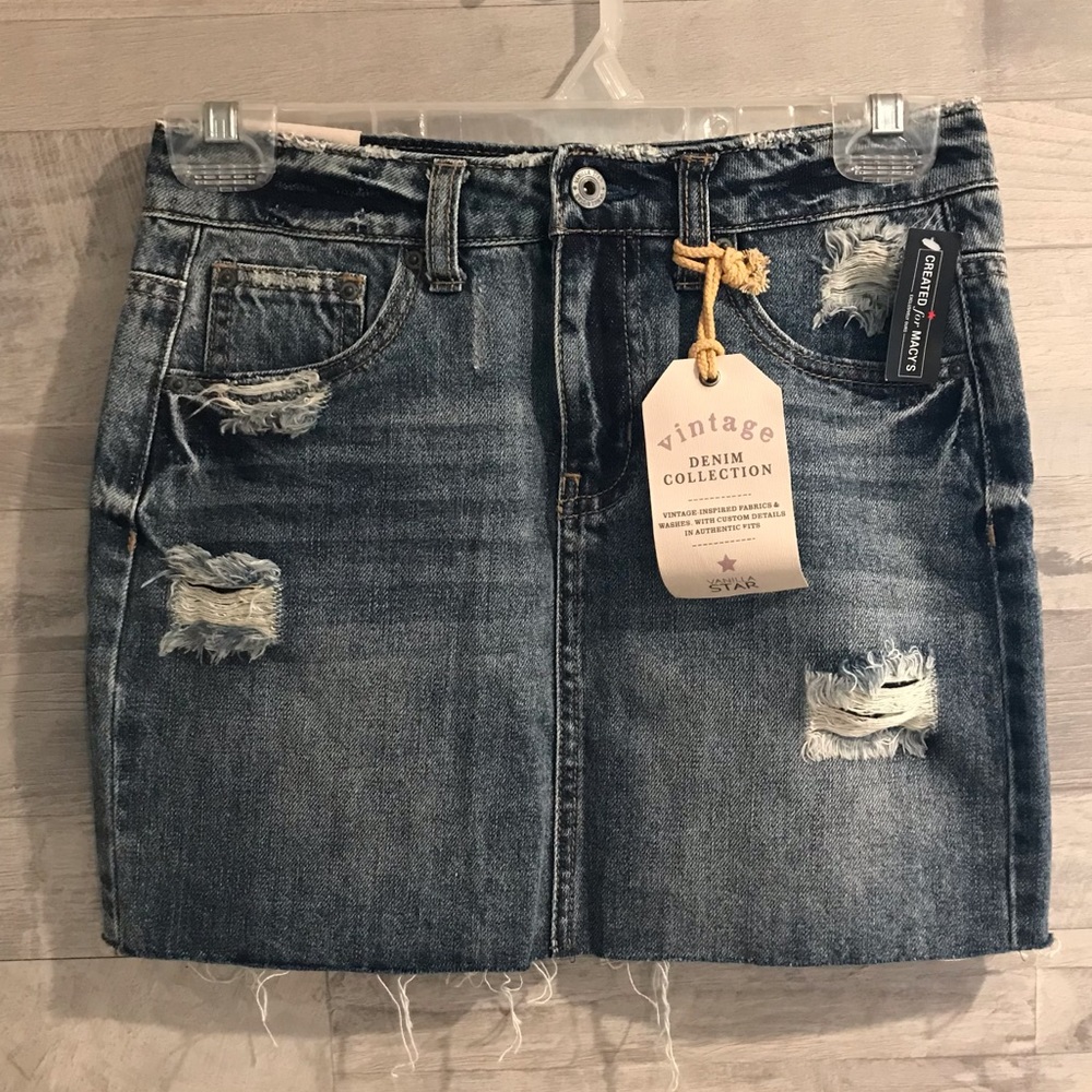 Vanilla star Jean Mini Skirt W 25